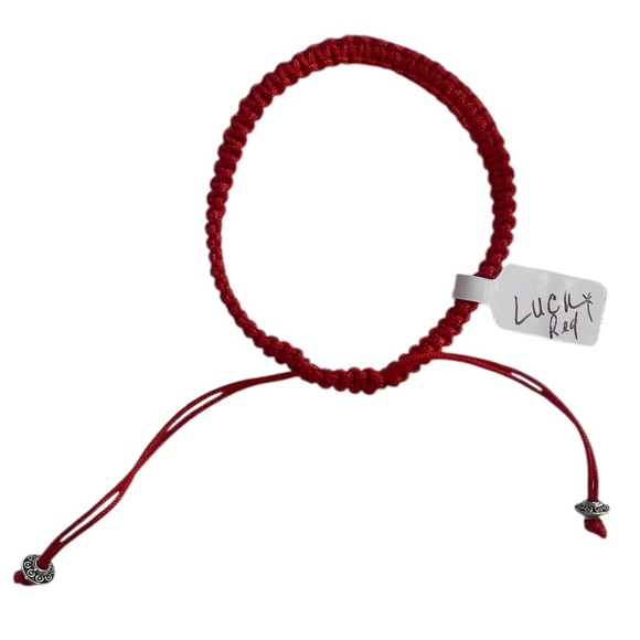 Lucky Red Braided Feng Shui Chinese Bracelet, Adjustable OS - Picture 7 of 7
